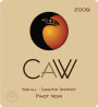 Caw Wines Pinot Noir 2009 Front Label