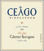 Ceago Estate Wines Del Lago Cabernet Sauvignon 2005 Front Label
