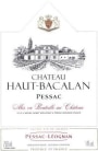 Michel Gonet et Fils Chateau Haut-Bacalan 2013 Front Label