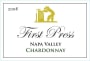 First Press Wine Cellars Napa Valley Chardonnay 2008  Front Label