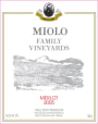 Miolo Wine Group Family Vineyards Merlot 2005 Front Label