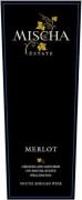 Mischa Estate Merlot 2014 Front Label