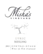 Misha's Vineyard Wines Ltd Lyric Riesling 2013 Front Label