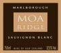 Moa Ridge Sauvignon Blanc 2014 Front Label