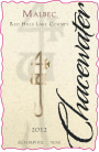 Chacewater Winery Malbec 2012 Front Label