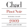 Chad Sonoma Coast Pinot Noir 2009 Front Label
