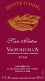 Monte Tondo Valpolicella San Pietro 2008 Front Label