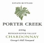 Porter Creek George's Hill Vineyard Chardonnay 2004  Front Label