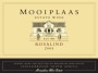 Mooiplaas Wine Estate Rosalind Red 2005 Front Label