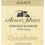 Albert Hertz Gewurztraminer 2013 Front Label