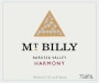 Mount Billy Wines Harmony 2003 Front Label