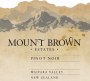 Mount Brown Vineyard Pinot Noir 2014 Front Label