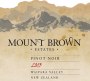 Mount Brown Vineyard Pinot Noir 2013 Front Label
