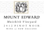 Mount Edward Muirkirk Pinot Noir 2012 Front Label