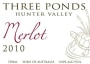 Mount Eyre Vineyards Three Ponds Merlot 2010 Front Label