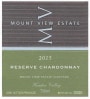 Mount View Estate Winery Reserve Chardonnay 2015 Front Label