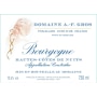 Domaine A.F. Gros Bourgogne Hautes Cotes de Nuits 2014 Front Label