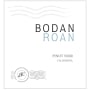 Bodan Roan Pinot Noir 2015 Front Label