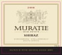 Muratie Shiraz 2006 Front Label