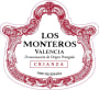 Murviedro Bodegas Los Monteros Crianza 2015 Front Label