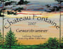 Chateau Fontaine Semi-Dry Gewurztraminer 2007 Front Label