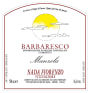 Domaine du Garinet Barbaresco Manzola 2011 Front Label
