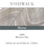 Nashwauk Vineyards Shiraz 2006 Front Label