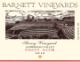 Barnett Vineyards Savoy Vineyard Pinot Noir 2010 Front Label