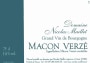Nicolas Maillet Macon Verze Rouge 2009 Front Label