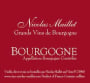 Nicolas Maillet Bourgogne Rouge 2012 Front Label