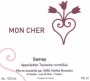 Noella Morantin Loire Mon Cher Gamay 2012 Front Label