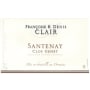Francoise & Denis Clair Santenay Clos Genet 2014 Front Label