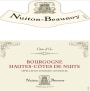 Nuiton-Beaunoy Bourgogne Hautes-Cotes de Nuits 2013 Front Label