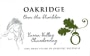 Oakridge Wines Over The Shoulder Chardonnay 2013 Front Label