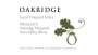 Oakridge Wines Local Vineyard Series Whitsend & Oakridge Vineyards Shiraz 2014 Front Label