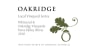 Oakridge Wines Local Vineyard Series Whitsend & Oakridge Vineyards Shiraz 2010 Front Label