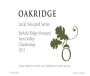 Oakridge Wines Local Vineyard Series Barkala Ridge Chardonnay 2011 Front Label