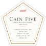 Cain Five (375ML half-bottle) 2006 Front Label
