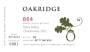 Oakridge Wines 864 Single Block Willowlake Vineyard Block A6 Chardonnay 2012 Front Label
