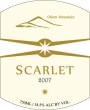Odem Mountain Winery Scarlet 2007 Front Label