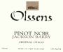 Olssens of Bannockburn Jackson Barry Pinot Noir 2008 Front Label