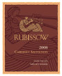 Rubissow Cabernet Sauvignon 2008  Front Label