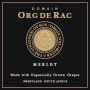 Org de Rac Swartland Merlot 2014 Front Label