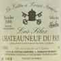 Chateau Cabrieres Chateauneuf-du-Pape La Lettre a Louis Arnaud Les Silex 2000 Front Label
