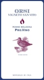 Orsi - Vigneto San Vito Bologna Pro.Vino Rosso 2010 Front Label