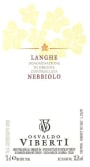 Osvaldo Viberti Langhe Nebbiolo 2012 Front Label