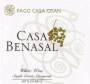 Pago Casa Gran Casa Benasal Blanco 2014 Front Label