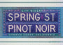 City Winery Spring St Pinot Noir 2014 Front Label