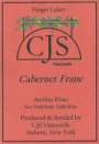 CJS Vineyards & Aurelius Winery Cabernet Franc 2012 Front Label