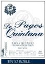 Pagos de Qunintana Roble Tinto 2014 Front Label